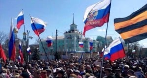 Луганчане протестуют против "фашизма" в Украине 